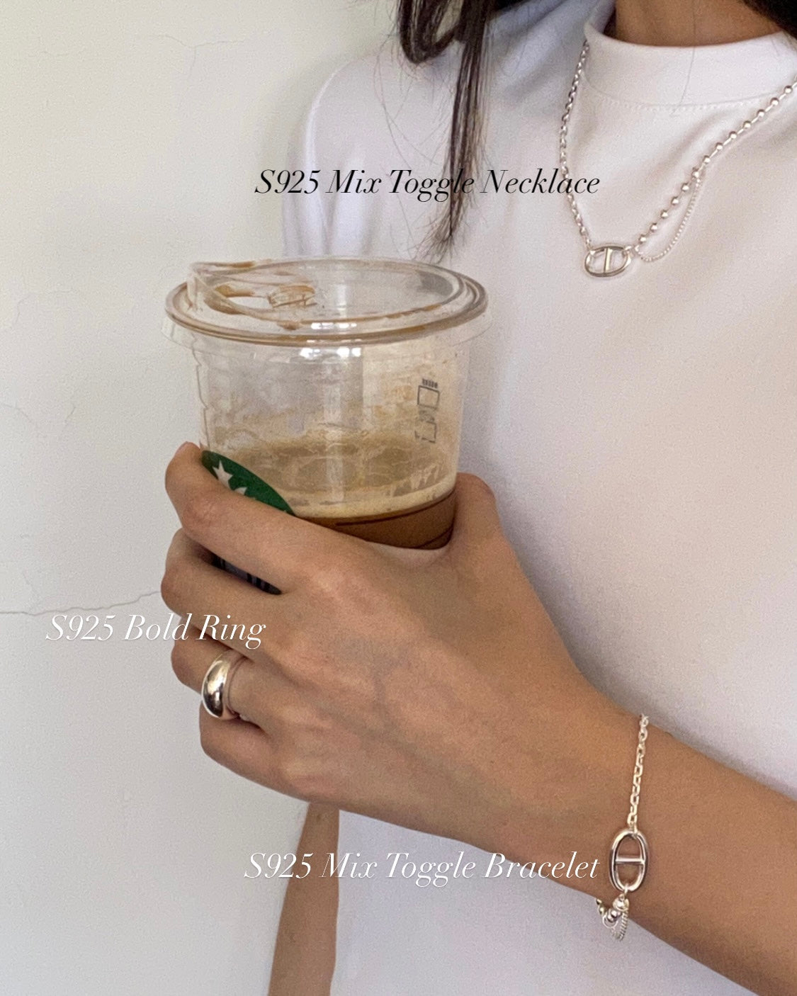 [silver925] Mix Toggle Bracelet