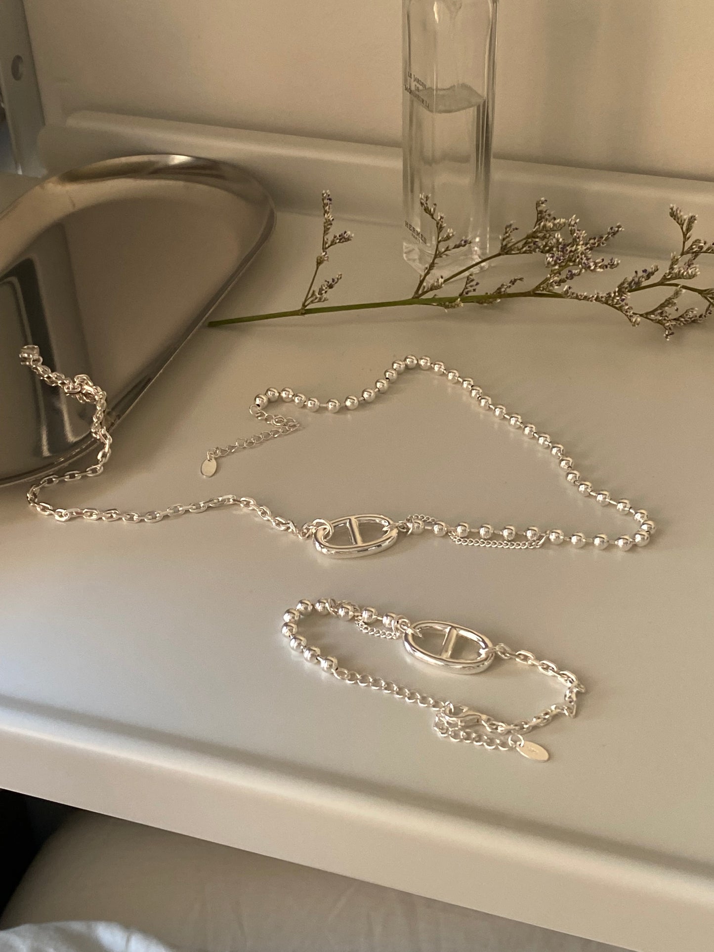 [silver925] Mix Toggle Bracelet
